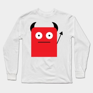 DYLAN THE CUTE HALLOWEEN DEVIL MONSTER Long Sleeve T-Shirt